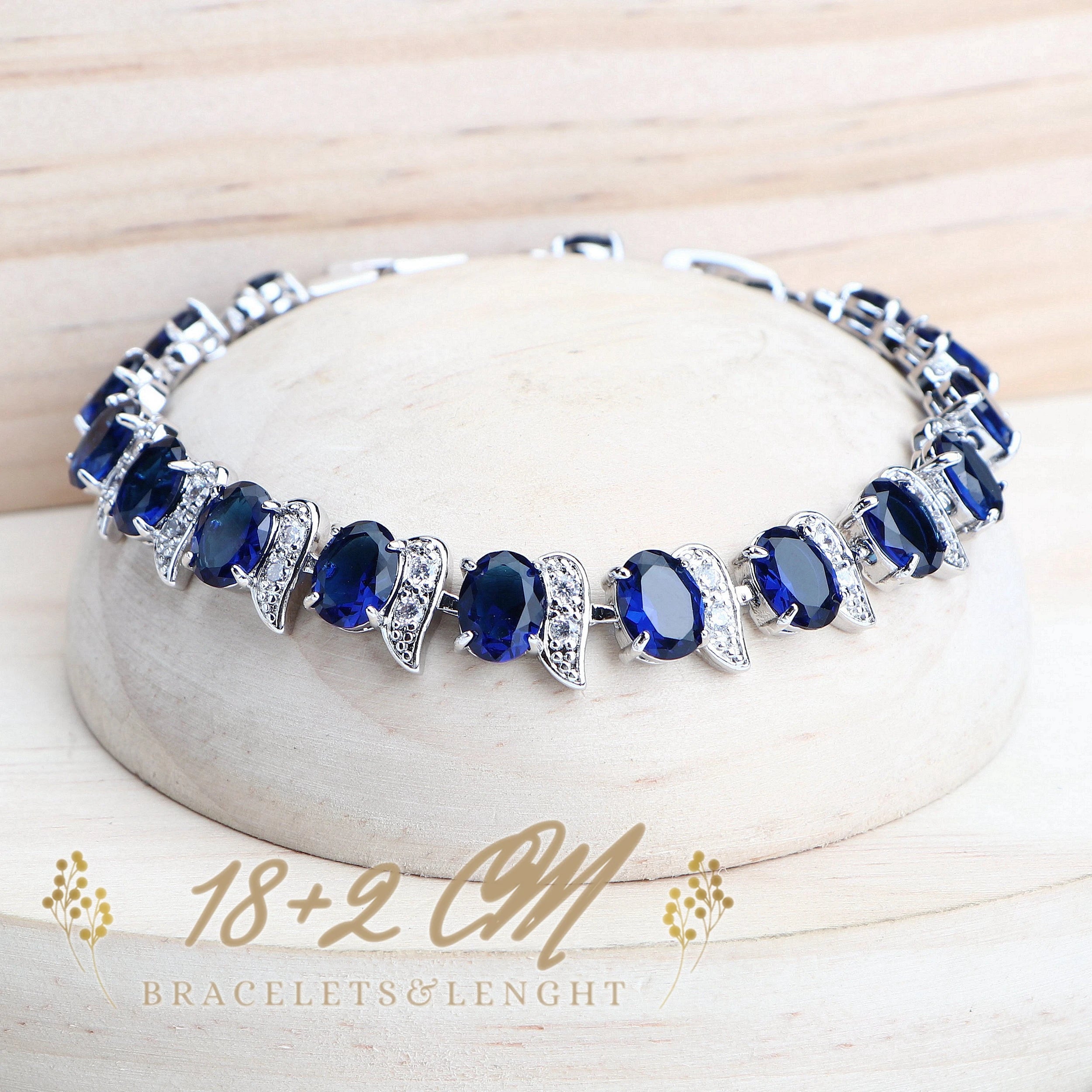 Blue CZ Evening Charm