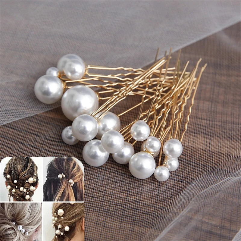 Free Gift-U-Shaped Pearl Bridal Hairpins Clip