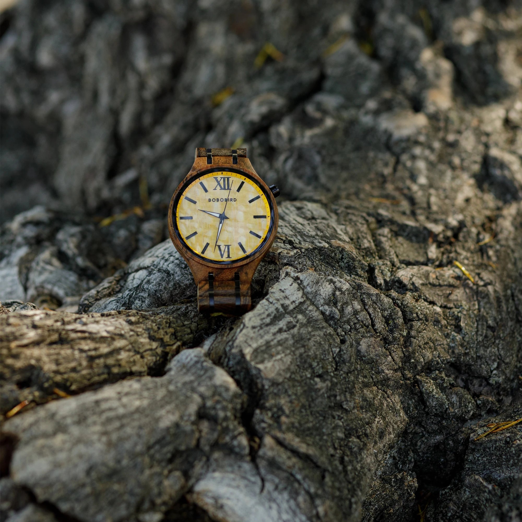 BOBO BIRD Wooden Quartz Luminous Watch