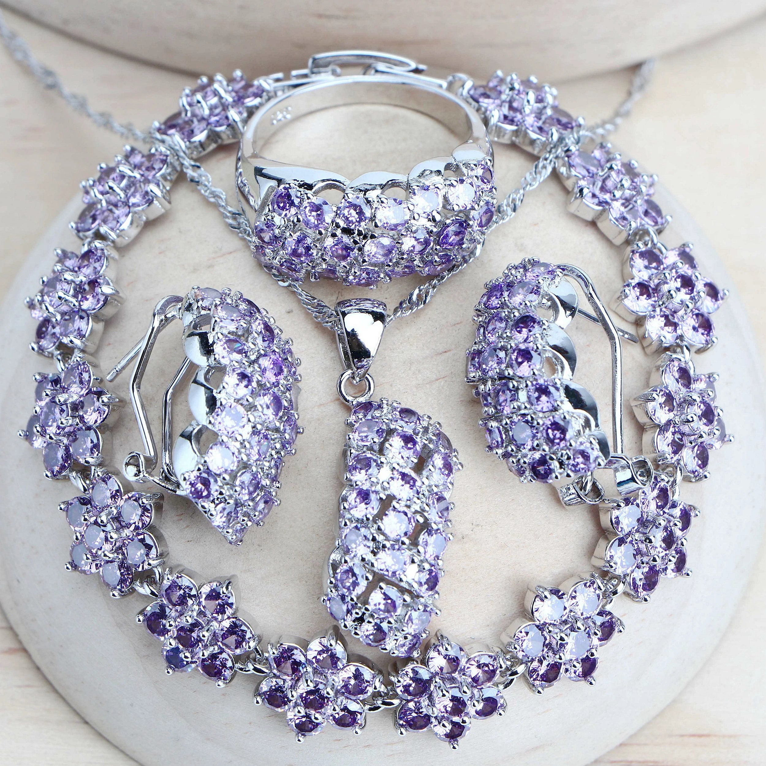 Purple Zirconia Celebration Set