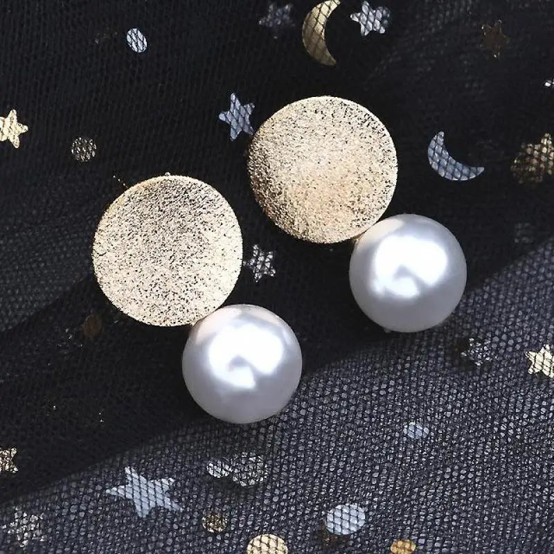 Creative Round Pearl Birthday Earrings