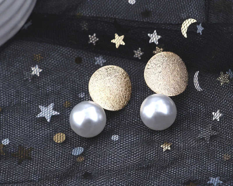 Creative Round Pearl Birthday Earrings