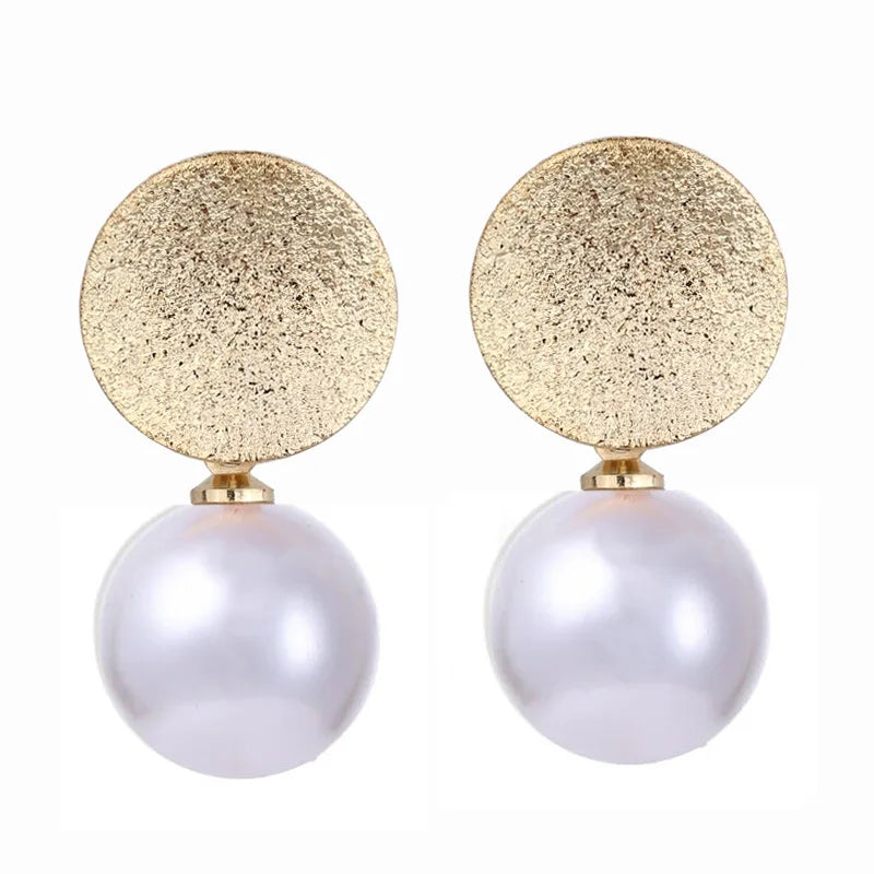 Creative Round Pearl Birthday Earrings