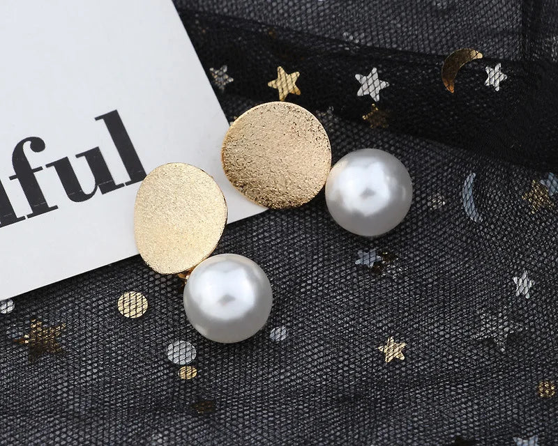 Creative Round Pearl Birthday Earrings