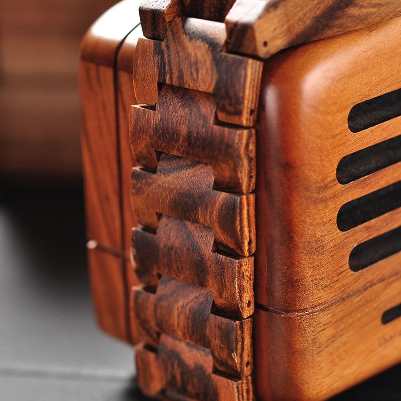 LED Display Wooden Watch with Night Vision