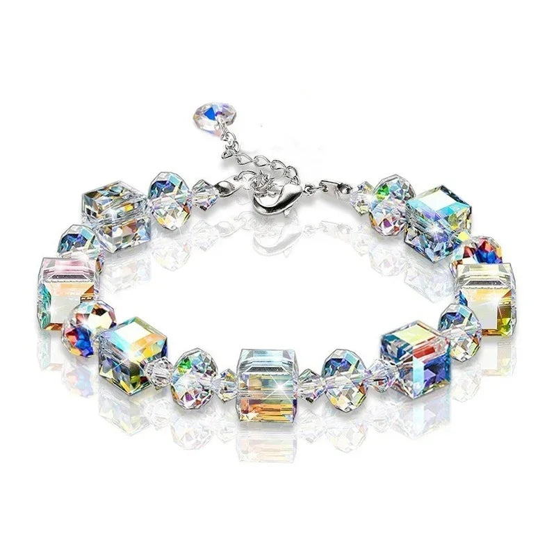 Cube Crystal Luxurious Friendship Bracelet