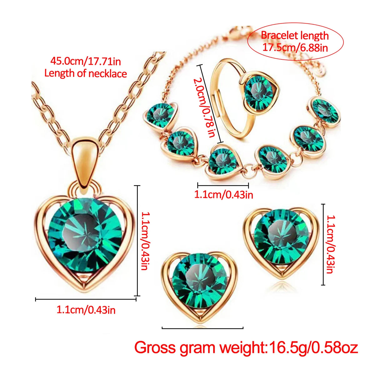 Free Gift - Luxury Rhinestone Jewelry Watch Six-Piece Set