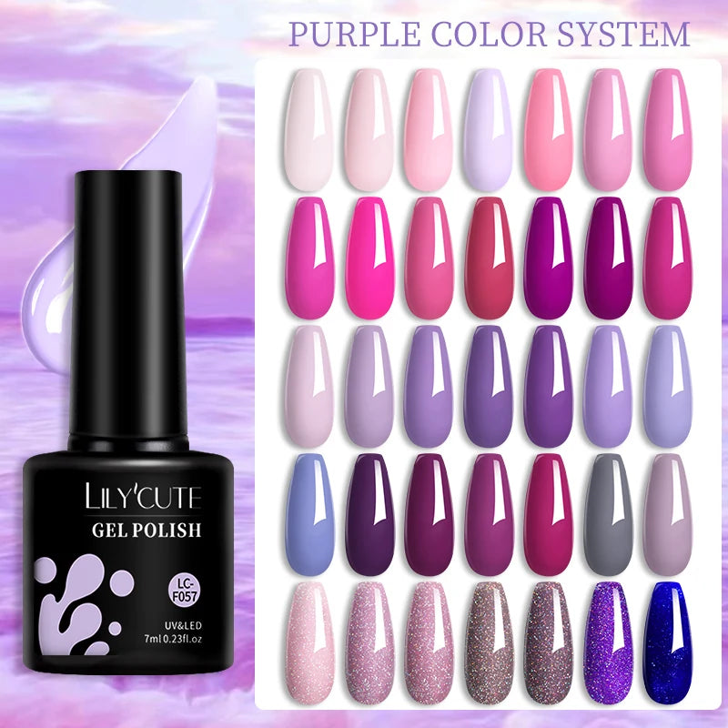 Free Gift - LILYCUTE 129 Colors Nail Gel Polish