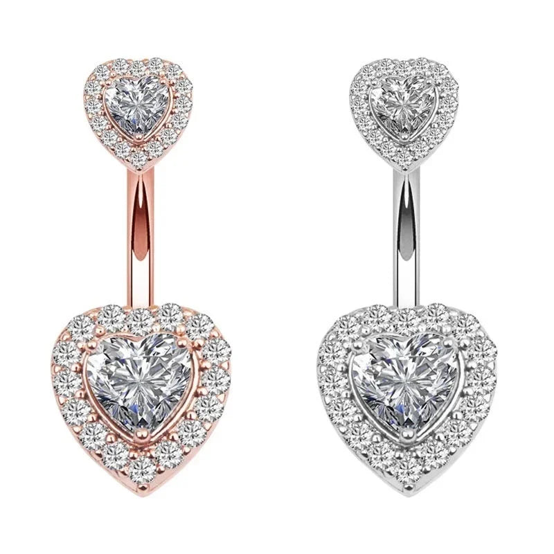 Free Gift-Heart-Shaped Stainless Steel Navel Ring