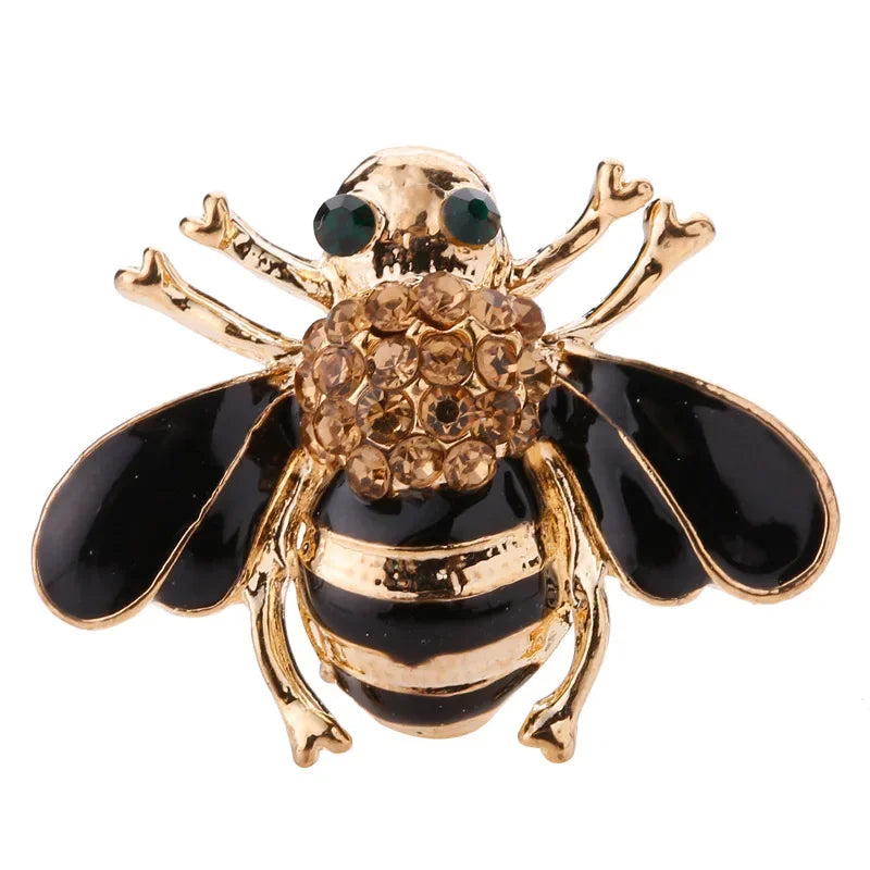 Crystal Bee Brooch Fashion Badge