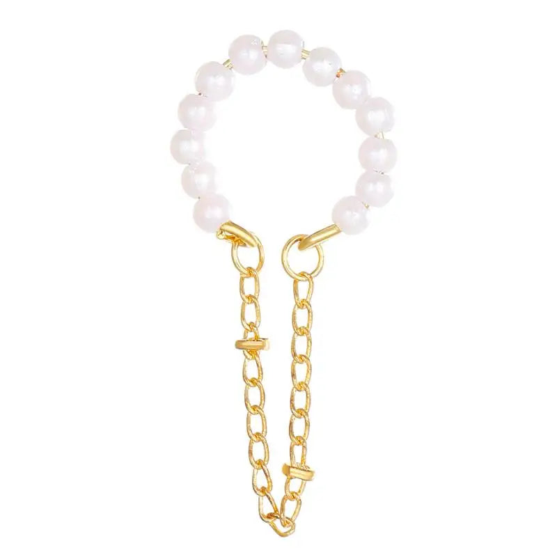 Tassel Chain Pearl Ear Cuff