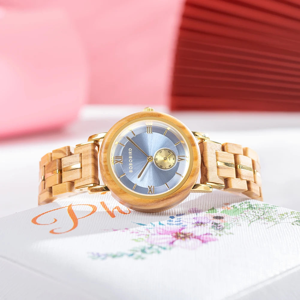 BOBO BIRD Ladies Fashion Wooden Watch