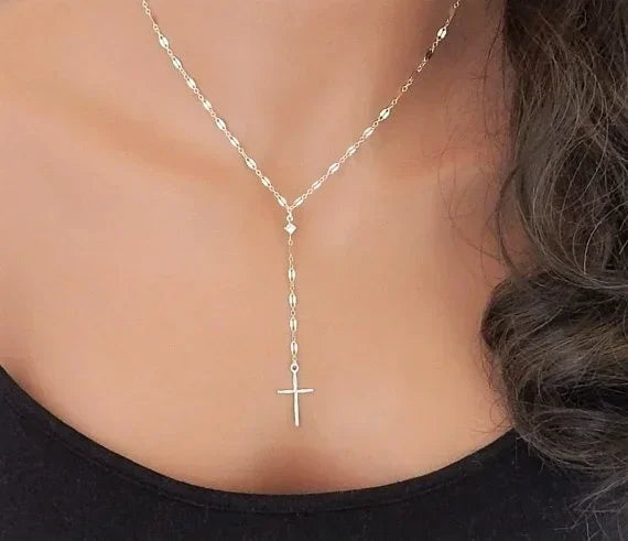 Simple Cross Necklace for Women