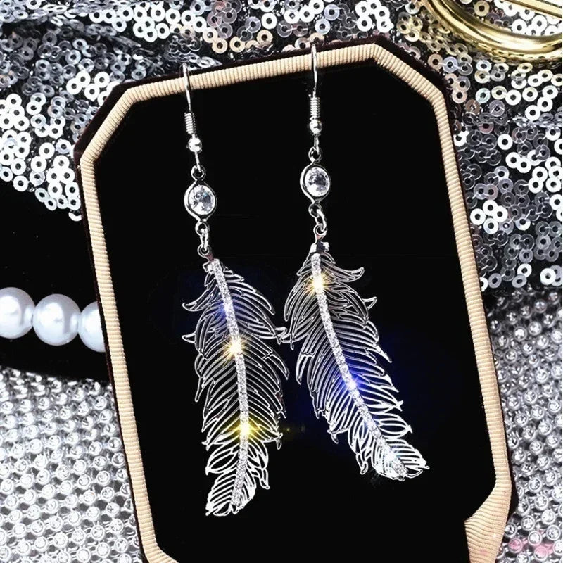 Trendy Feather Earrings for Women