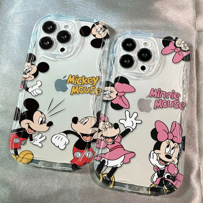 Free Gift-Mickey Minnie Dance Clear TPU iPhone Case