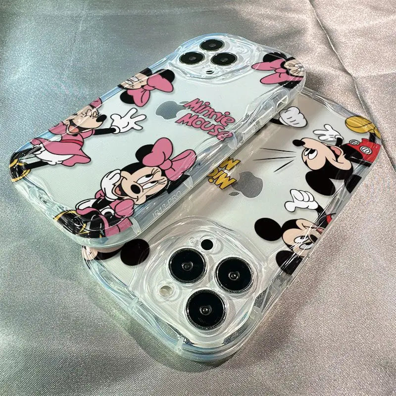 Free Gift-Mickey Minnie Dance Clear TPU iPhone Case