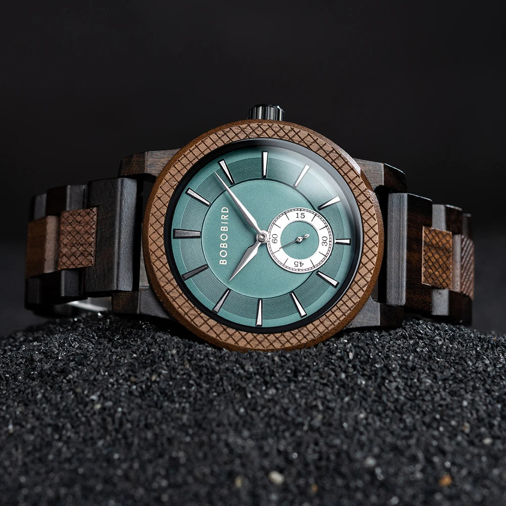 BOBO BIRD Men's Fashion Business Wooden Watch