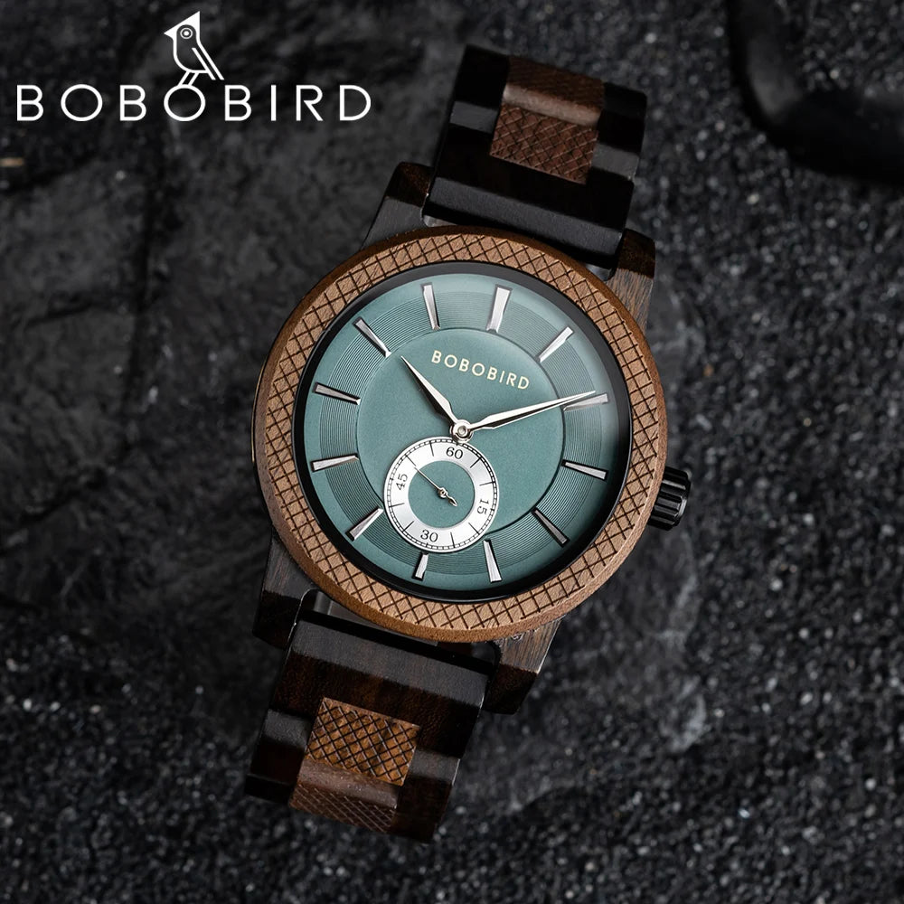 BOBO BIRD Men's Fashion Business Wooden Watch