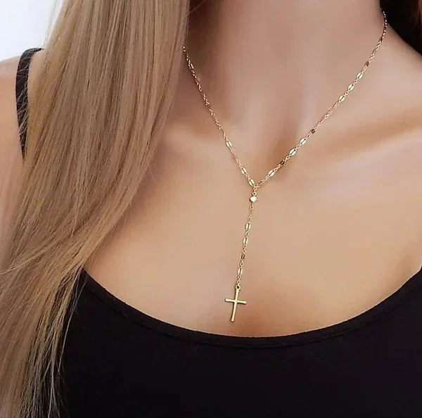 Simple Cross Necklace for Women