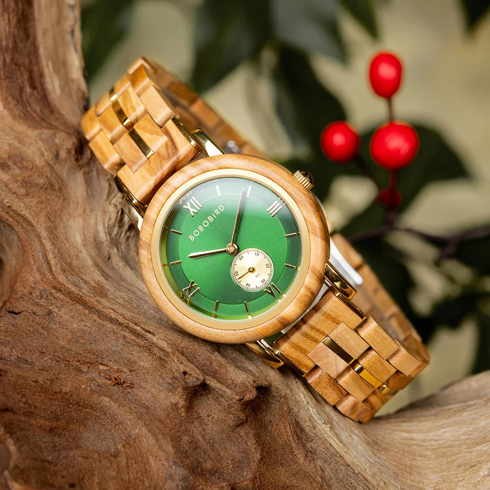 BOBO BIRD Ladies Casual Wooden Watch