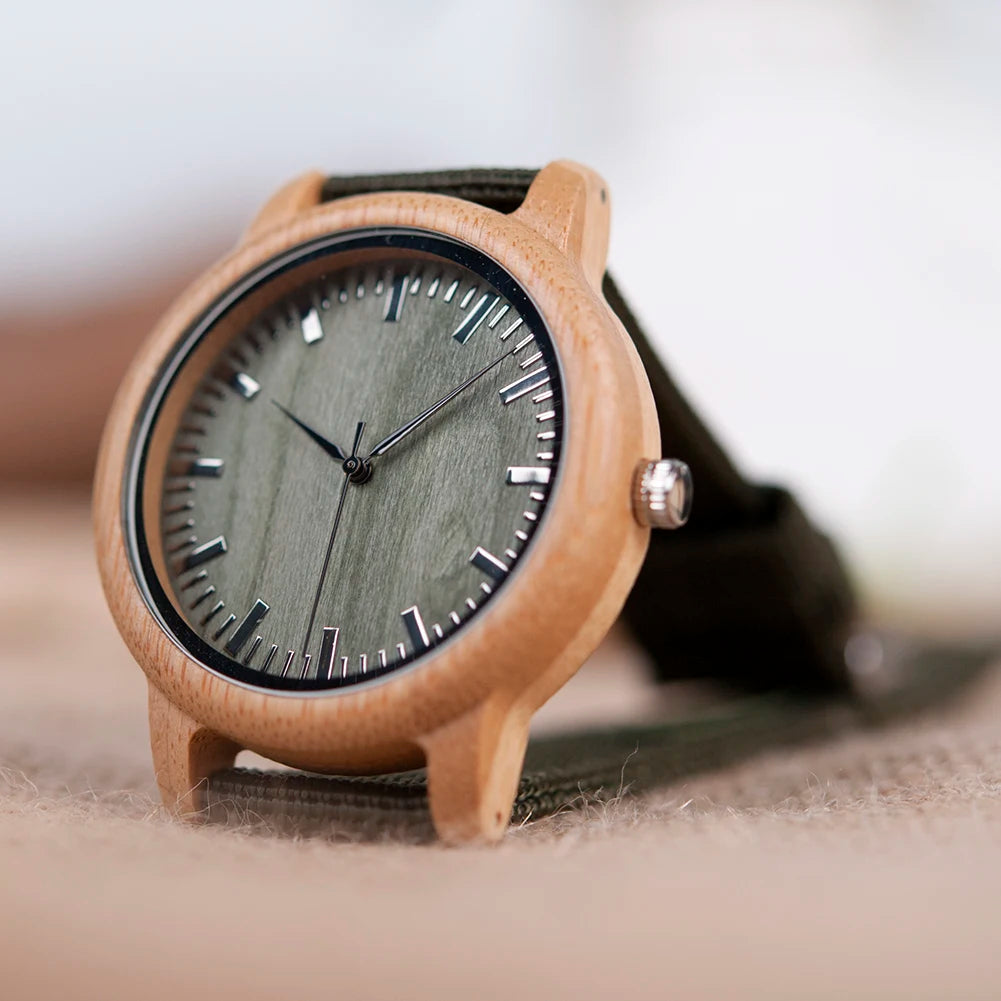 BOBO BIRD Solid Wood Luxury Wristwatch