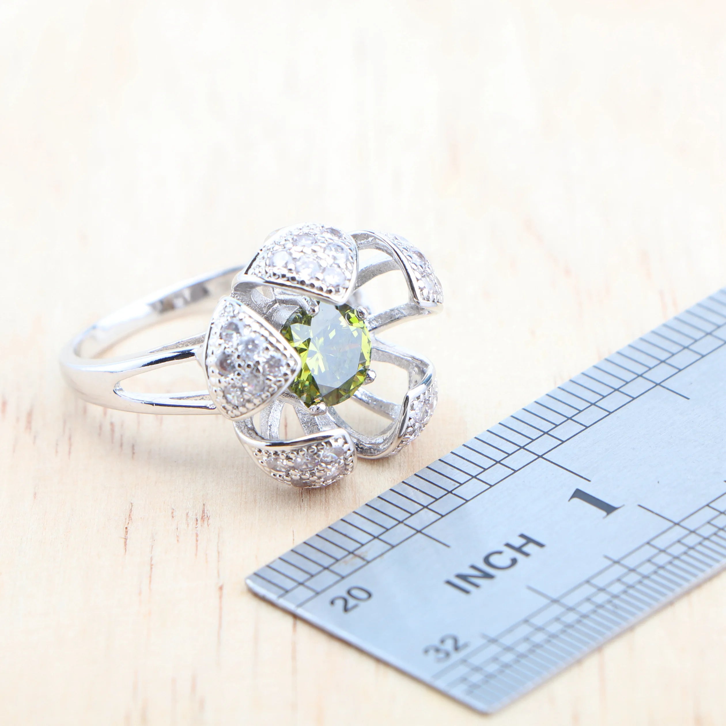 Olive Zircon Sophistication