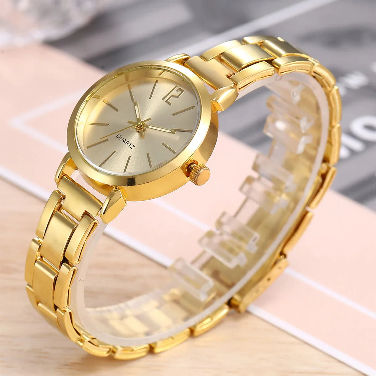 Free Gift - Luxury Women's Watch and Bracelet Set