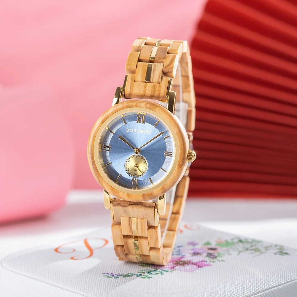 BOBO BIRD Ladies Fashion Wooden Watch