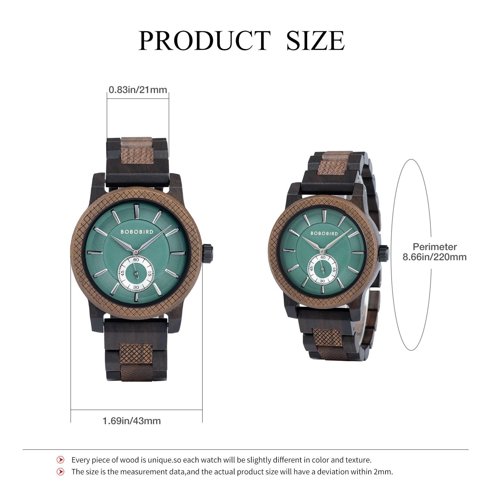 BOBO BIRD Men's Fashion Business Wooden Watch