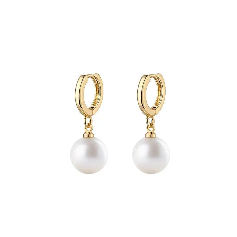 Vintage Baroque Pearl Clip Earrings