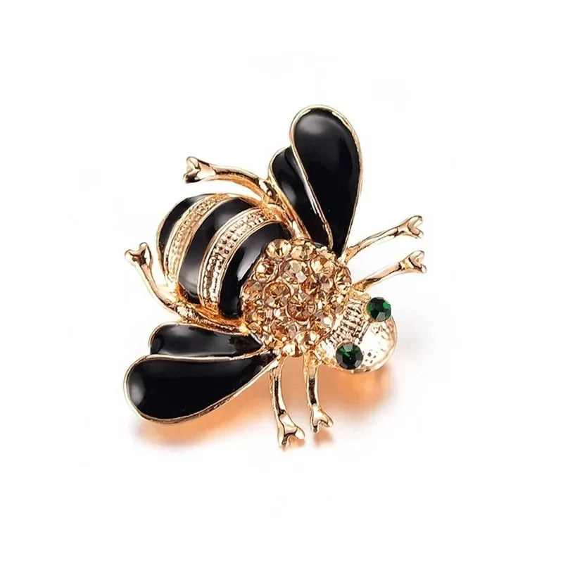 Crystal Bee Brooch Fashion Badge