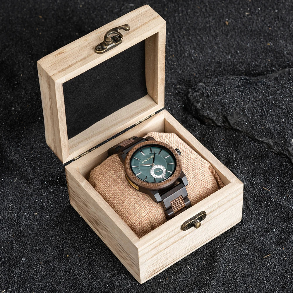 BOBO BIRD Men's Fashion Business Wooden Watch