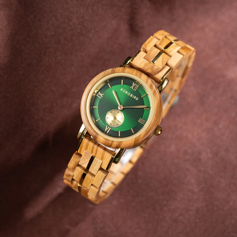 BOBO BIRD Ladies Casual Wooden Watch