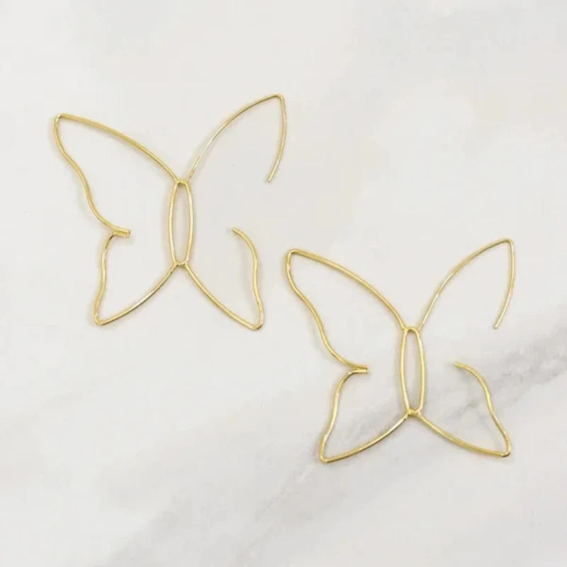 Big Butterfly Wedding Earrings Women