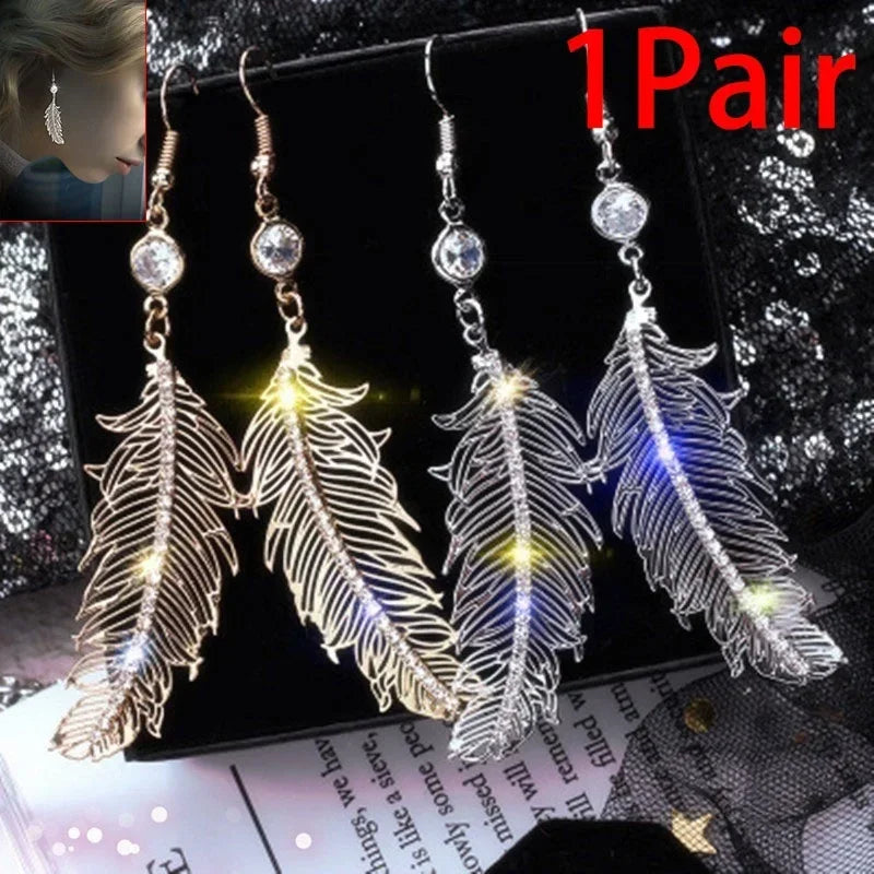 Trendy Feather Earrings for Women