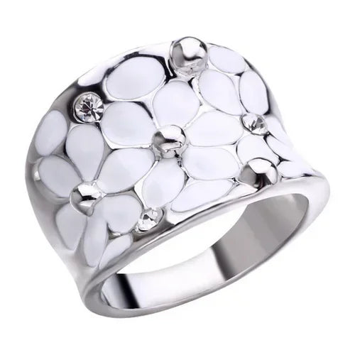 Flower Oil Dripping Women’s Ring