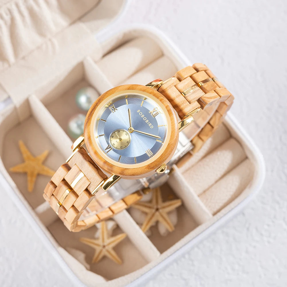 BOBO BIRD Ladies Fashion Wooden Watch