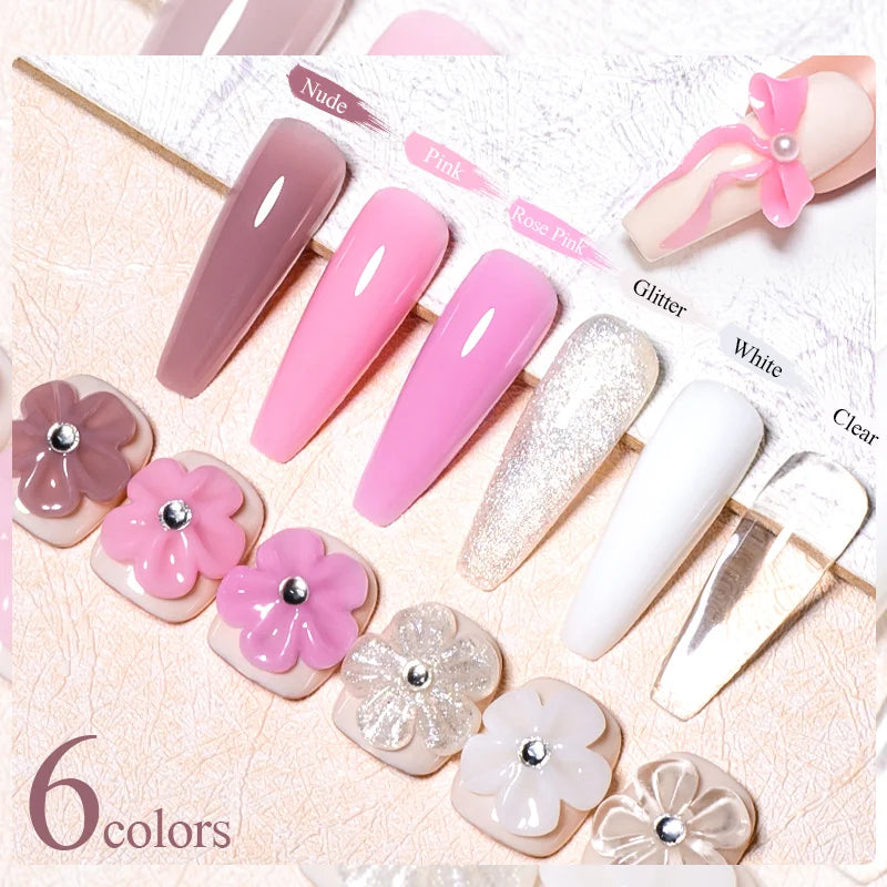 Free Gift-Nude Pink Rhinestone Extension Gel