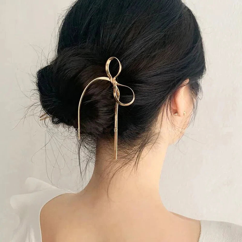 Free Gift-Metal U-Shaped Hair Stick Hairpin